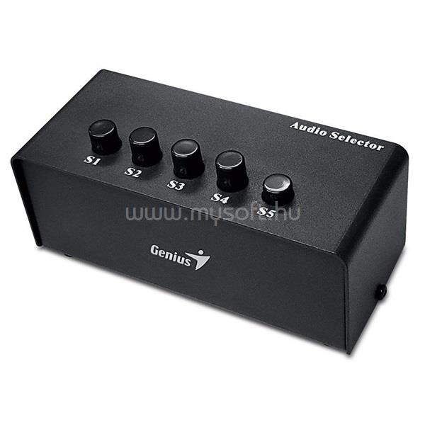 GENIUS RS2 5 portos fekete audio switch