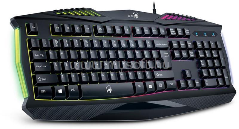 GENIUS Scorpion K220 gamer vezetékes billentyűzet (magyar, fekete)