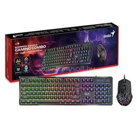 GENIUS Scorpion KM-GX3 RGB gamer vezetékes billentyűzet + egér (fekete) GENIUS_31330011405 small