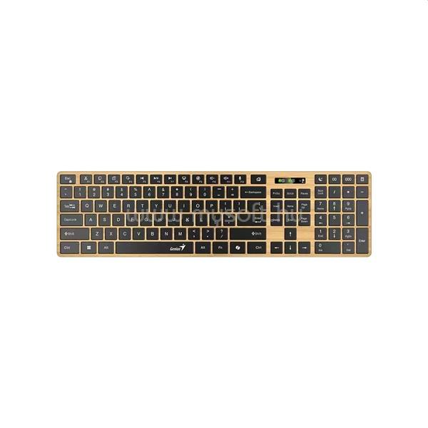 GENIUS SlimStar 7250BT Copilot vezeték nélküli billentyűzet (magyar, fenyőfa)