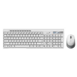 GENIUS SlimStar 8230 vezeték nélküli billentyűzet + egér angol lokalizáció (fehér) GENIUS_31340015400 small