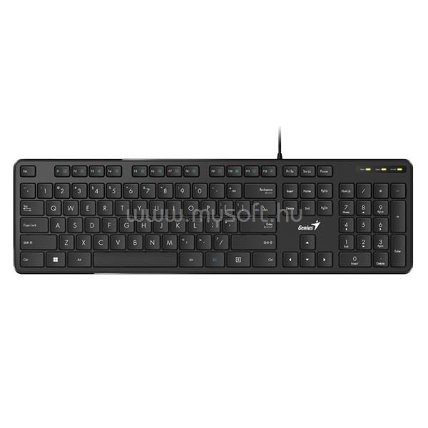 GENIUS SlimStar M200 multimédiás vezetékes billentyűzet (magyar, fekete)