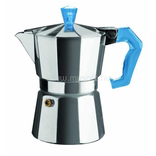 GHIDINI 1360PC Italexpress 1 személyes inox-kék kotyogós kávéfőző