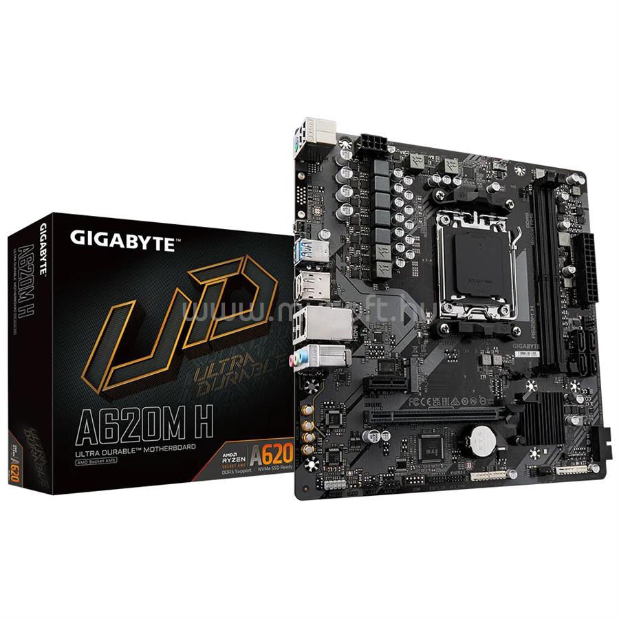GIGABYTE alaplap A620M H (AM5, mATX)