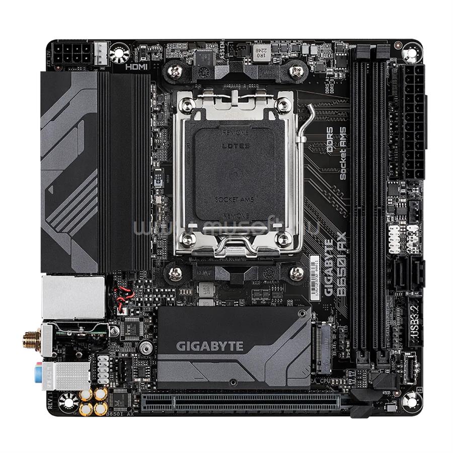 GIGABYTE alaplap B650I AX (AM5, mini-ITX)