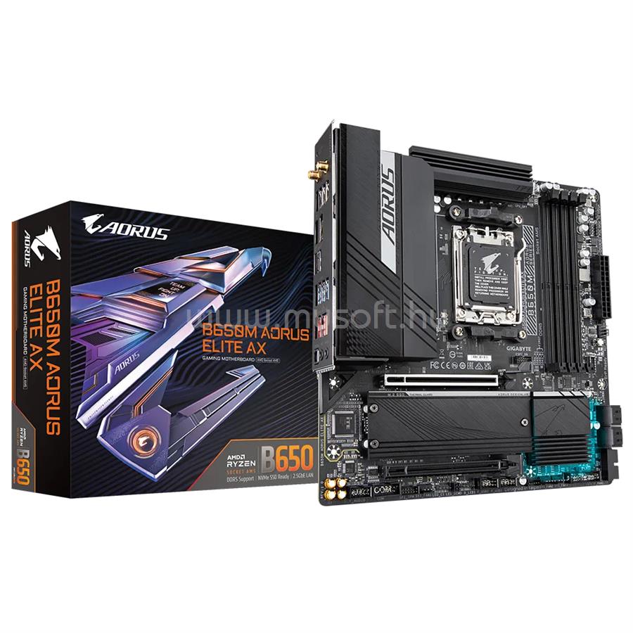 GIGABYTE alaplap B650M AORUS ELITE AX (AM5, mATX)