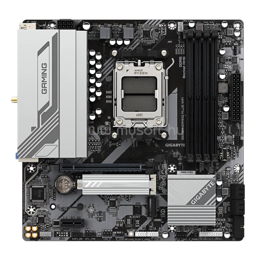 GIGABYTE alaplap B650M GAMING PLUS WIFI (AM5, mATX)