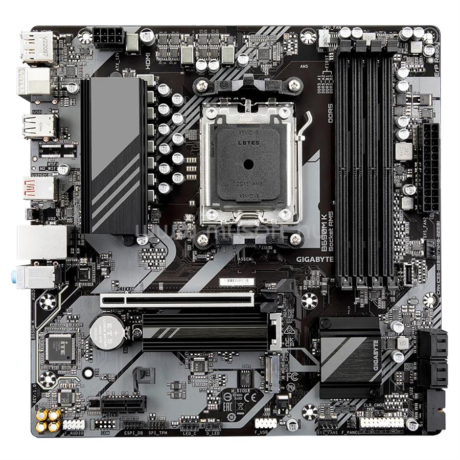 GIGABYTE alaplap B650M K (AM5, mATX)