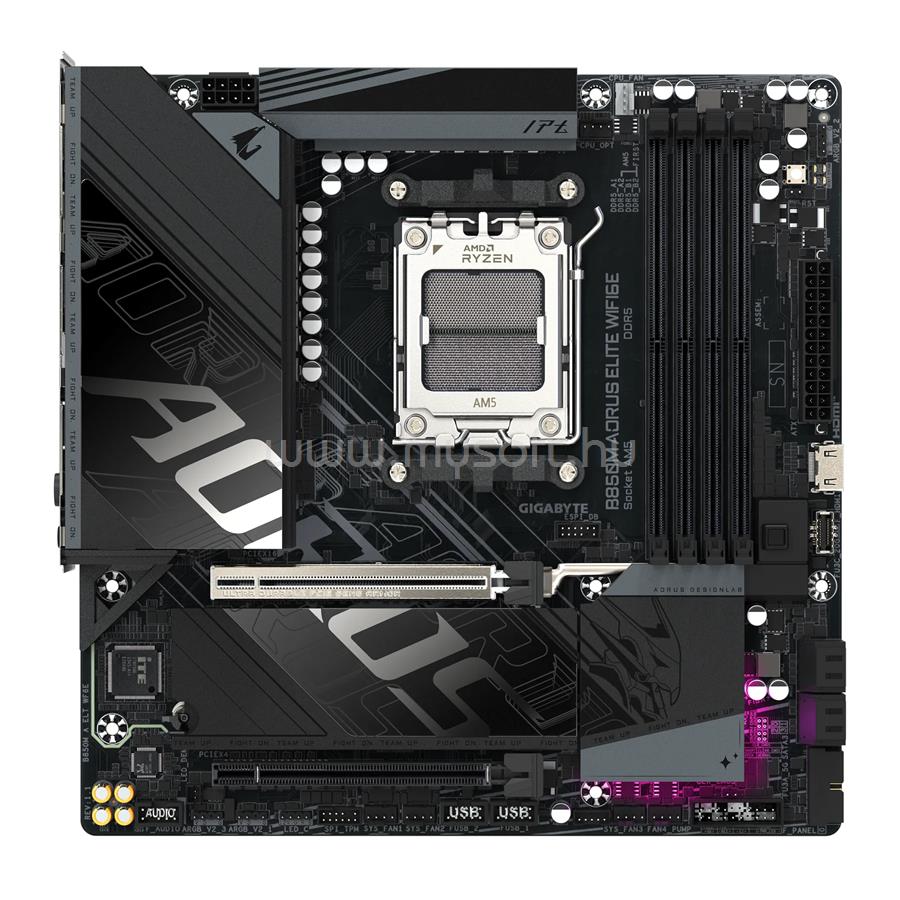 GIGABYTE alaplap B850M AORUS ELITE WIFI6E (AM5, mATX)
