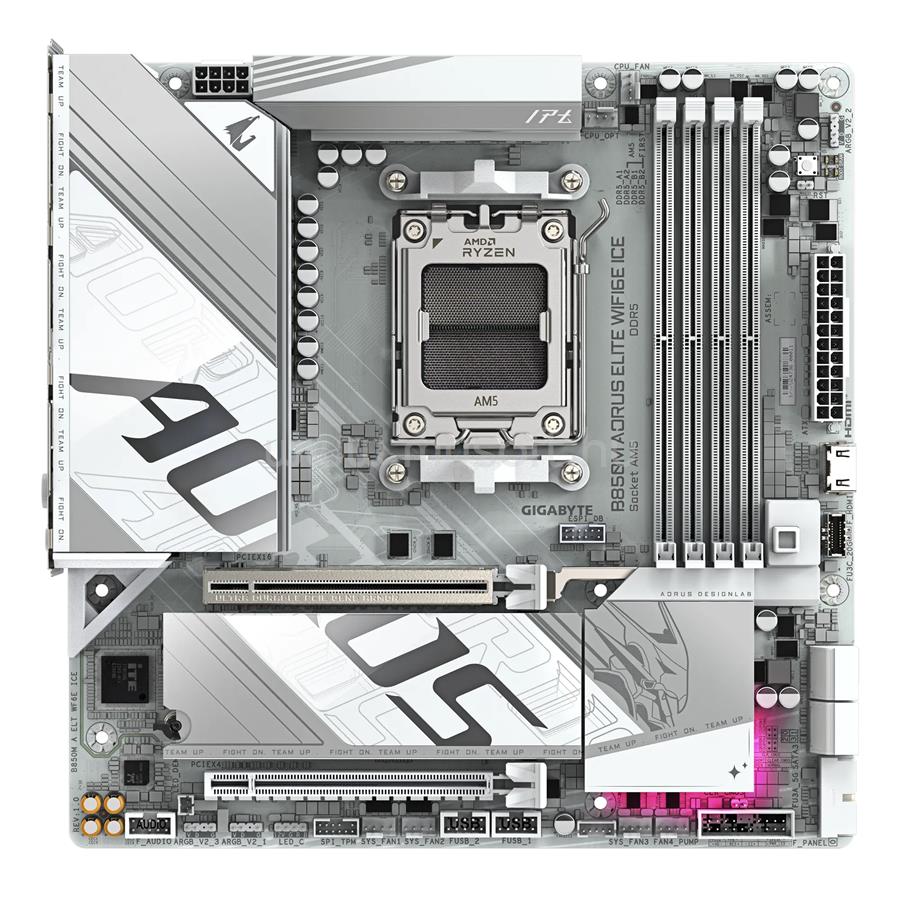 GIGABYTE alaplap B850M AORUS ELITE WIFI6E ICE (AM5, mATX)