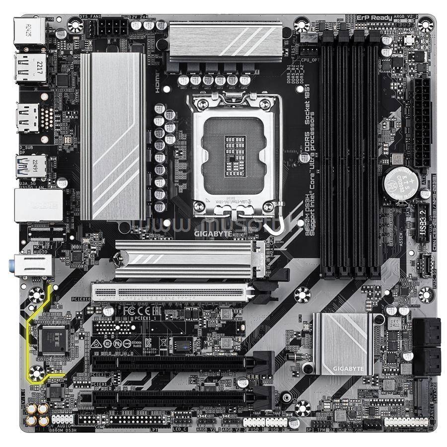 GIGABYTE alaplap B860M DS3H (LGA1851, mATX)