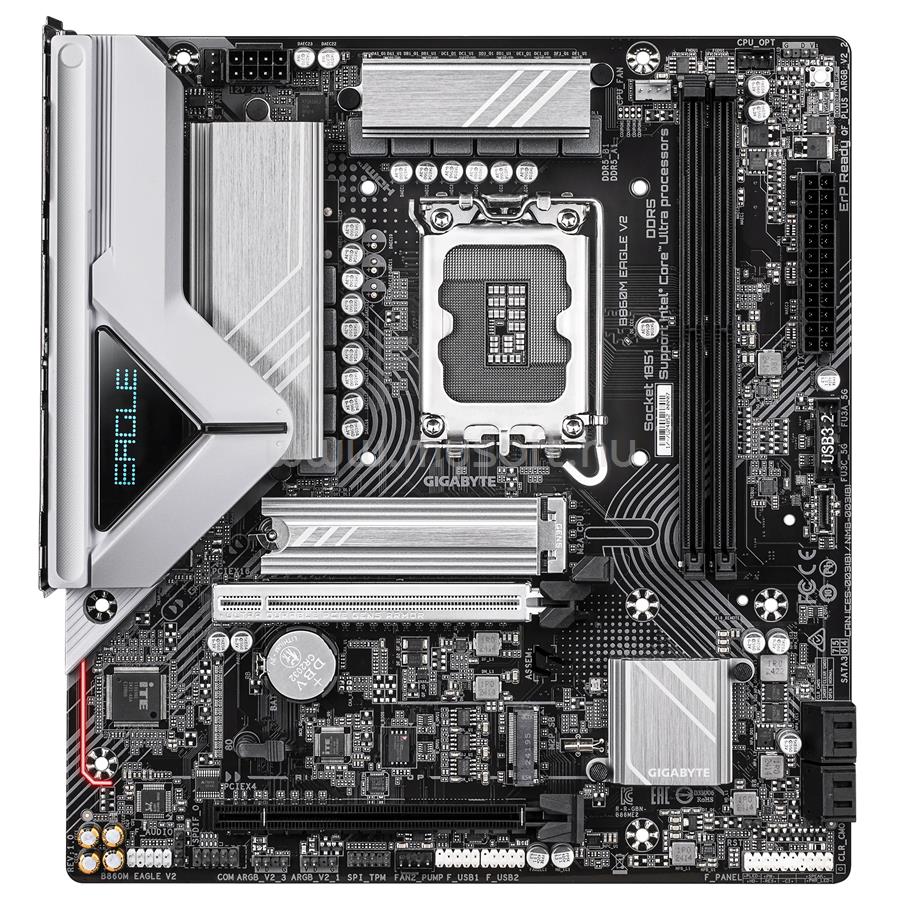 GIGABYTE alaplap B860M EAGLE V2 (LGA1851, mATX)