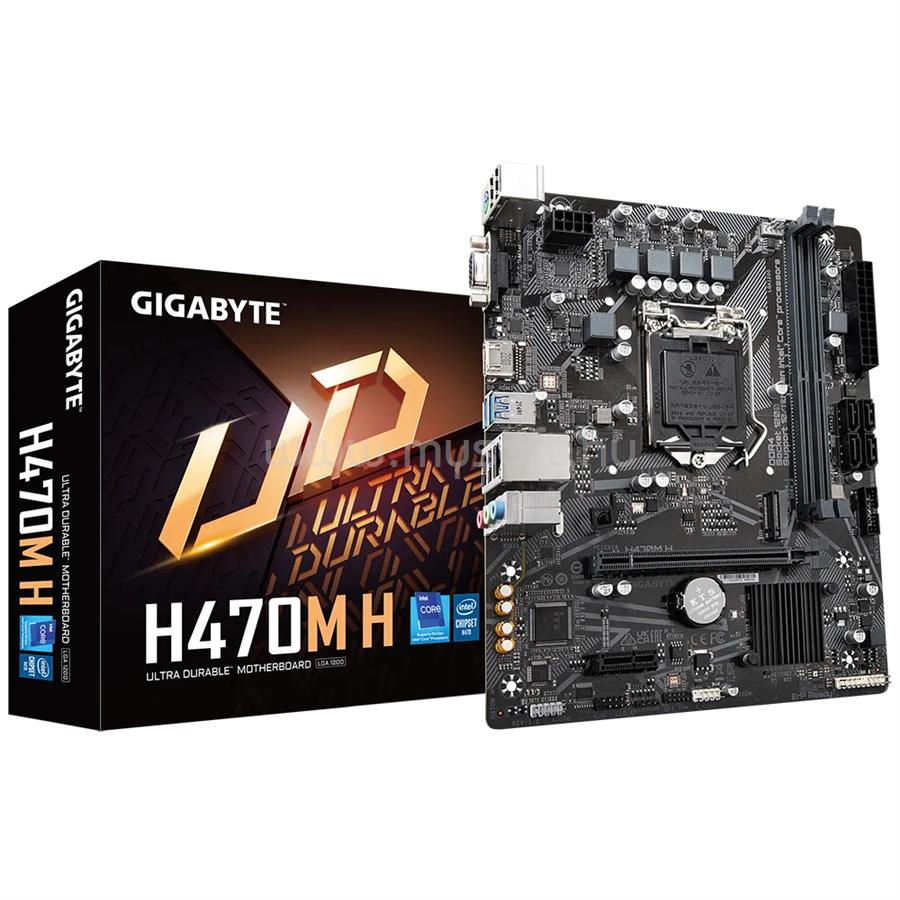GIGABYTE alaplap H470M H (LGA1200, mATX)