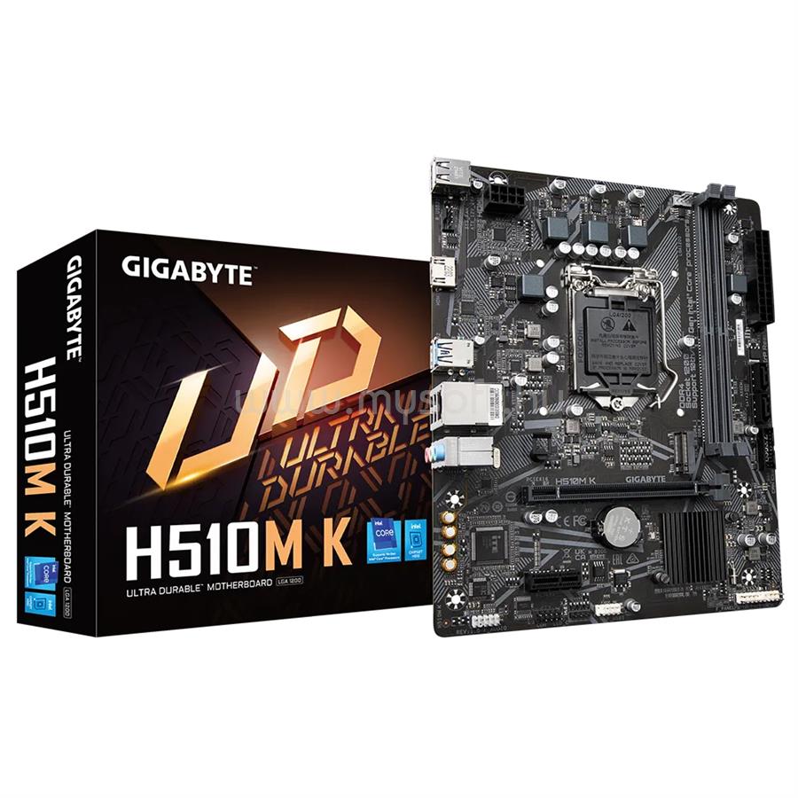 GIGABYTE alaplap H510M K (LGA1200, mATX)