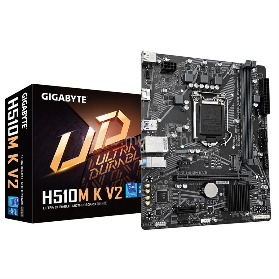 GIGABYTE alaplap H510M K V2 (LGA1200, mATX)