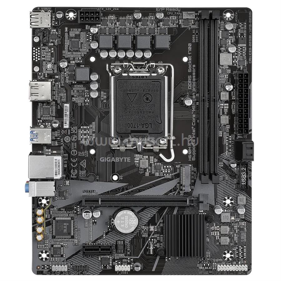 GIGABYTE alaplap H610M K V2 (LGA1700, mATX)