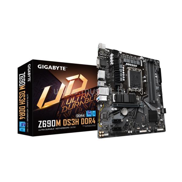 GIGABYTE alaplap Z690M DS3H DDR4 (LGA1700, mATX)