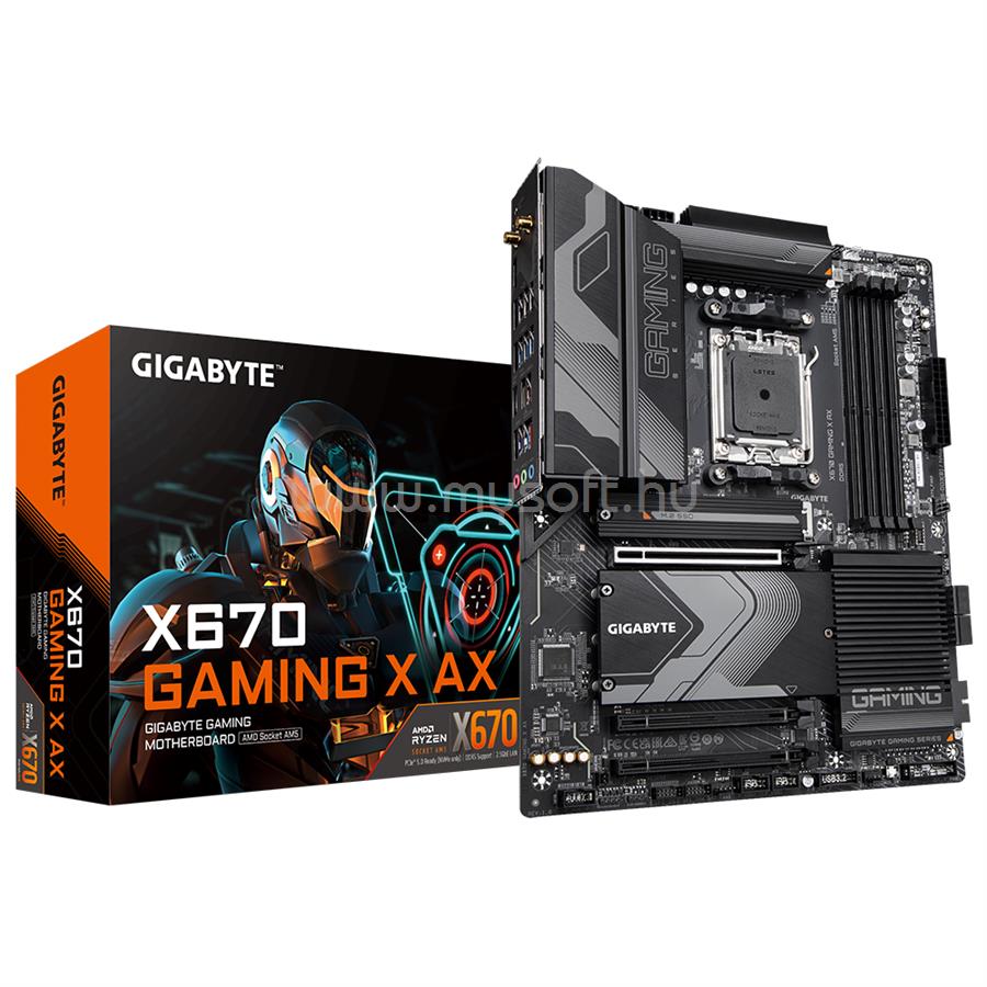 GIGABYTE alaplap X670 GAMING X AX (AM5, ATX)