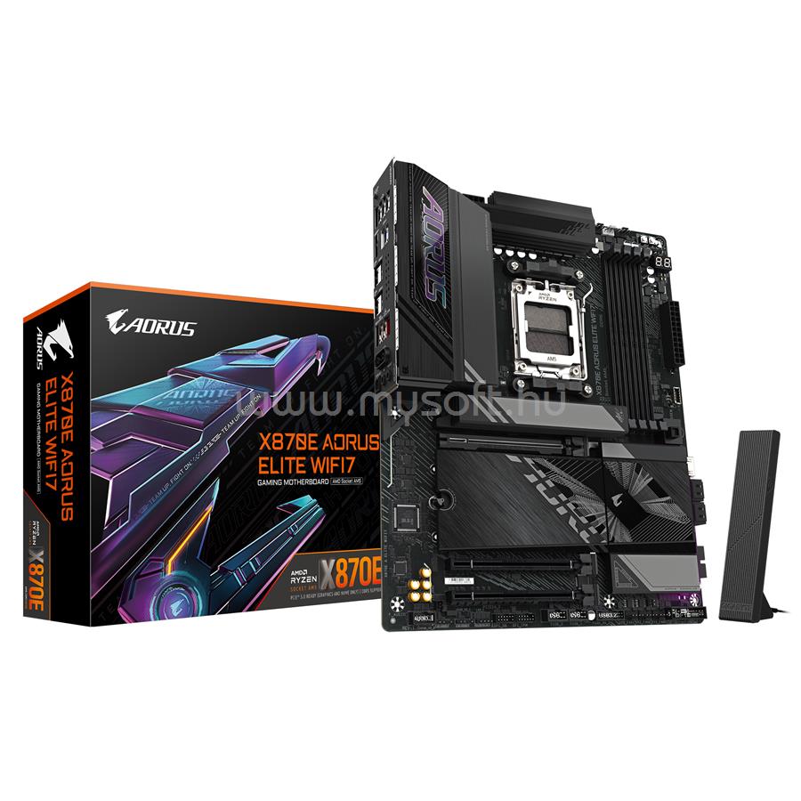 GIGABYTE alaplap X870E AORUS ELITE WIFI7 (AM5, ATX)