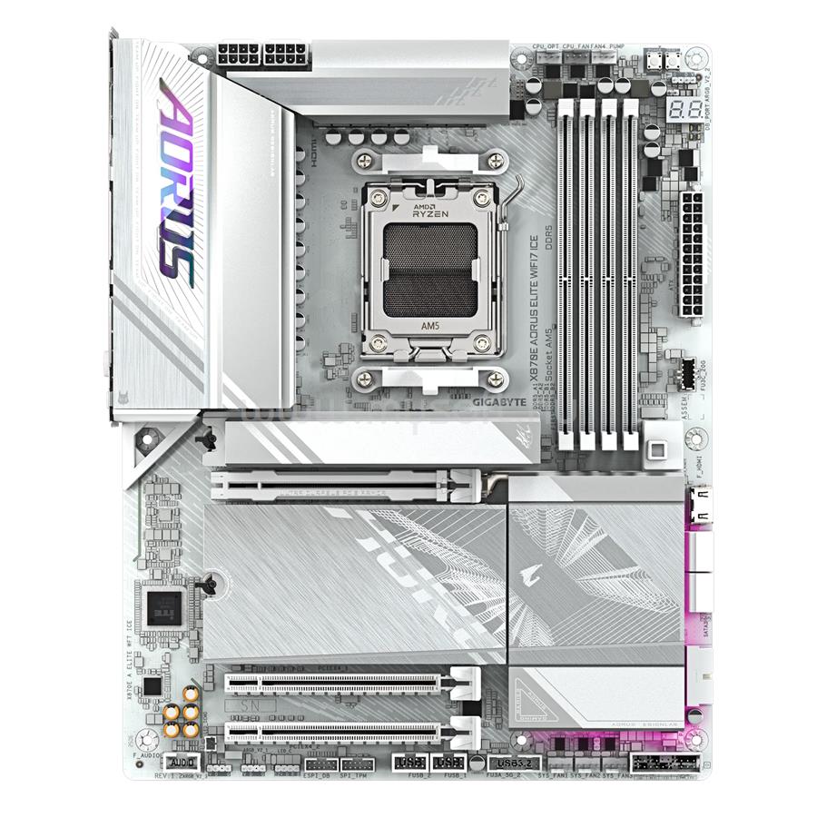 GIGABYTE alaplap X870E AORUS ELITE WIFI7 ICE (AM5, ATX)