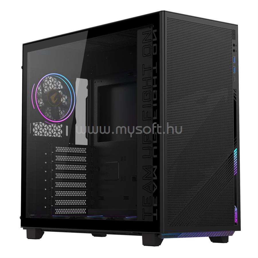 GIGABYTE Aorus C400 Glass Tempered Glass Black