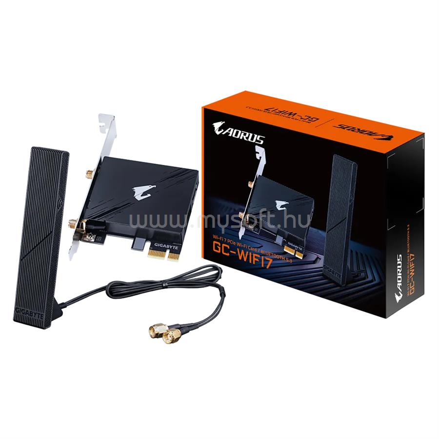 GIGABYTE BE5600 GC-WIFI7 Wireless Adapter PCI-Express Tri Band