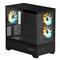 GIGABYTE C201 Panoramic Tempered Glass Black GB-C201P small