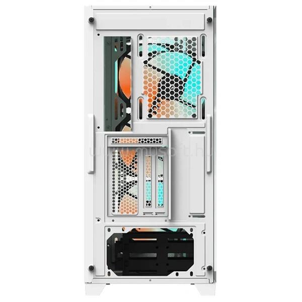 GIGABYTE Ház C301GW, Tápegység nélkül, Fehér, Üvegfalú