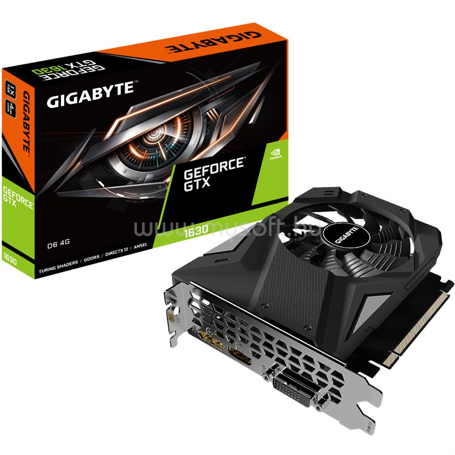 GIGABYTE Videokártya  nVidia GTX 1630 4GB DDR6