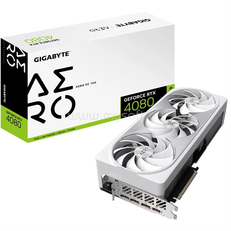 GIGABYTE Videokártya  nVidia RTX 4080 AERO 16GB DDR6X OC