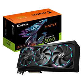 GIGABYTE Videokártya nVidia GeForce RTX 5090 MASTER 32GB DDR7 GV-N5090AORUS_M-32GD small