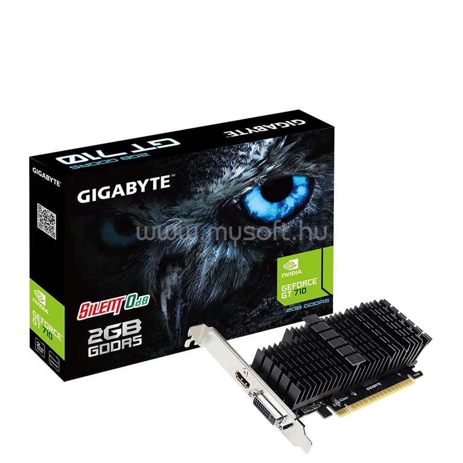 GIGABYTE Videokártya nVidia GT 710 2GB DDR5