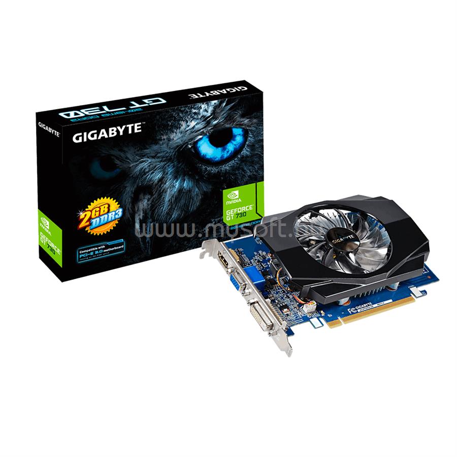 GIGABYTE Videokártya nVidia GT 730 2GB DDR3