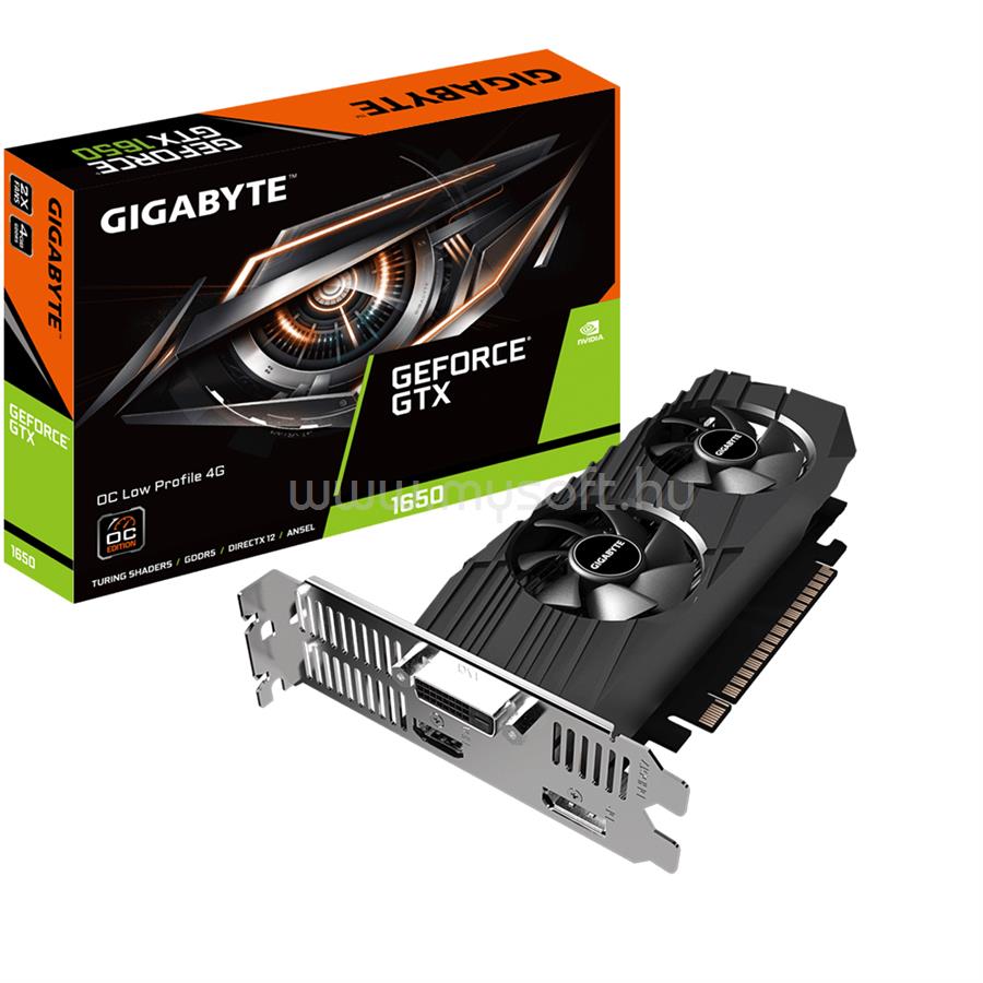 GIGABYTE Videokártya nVidia GTX 1650 4GB DDR5 OC