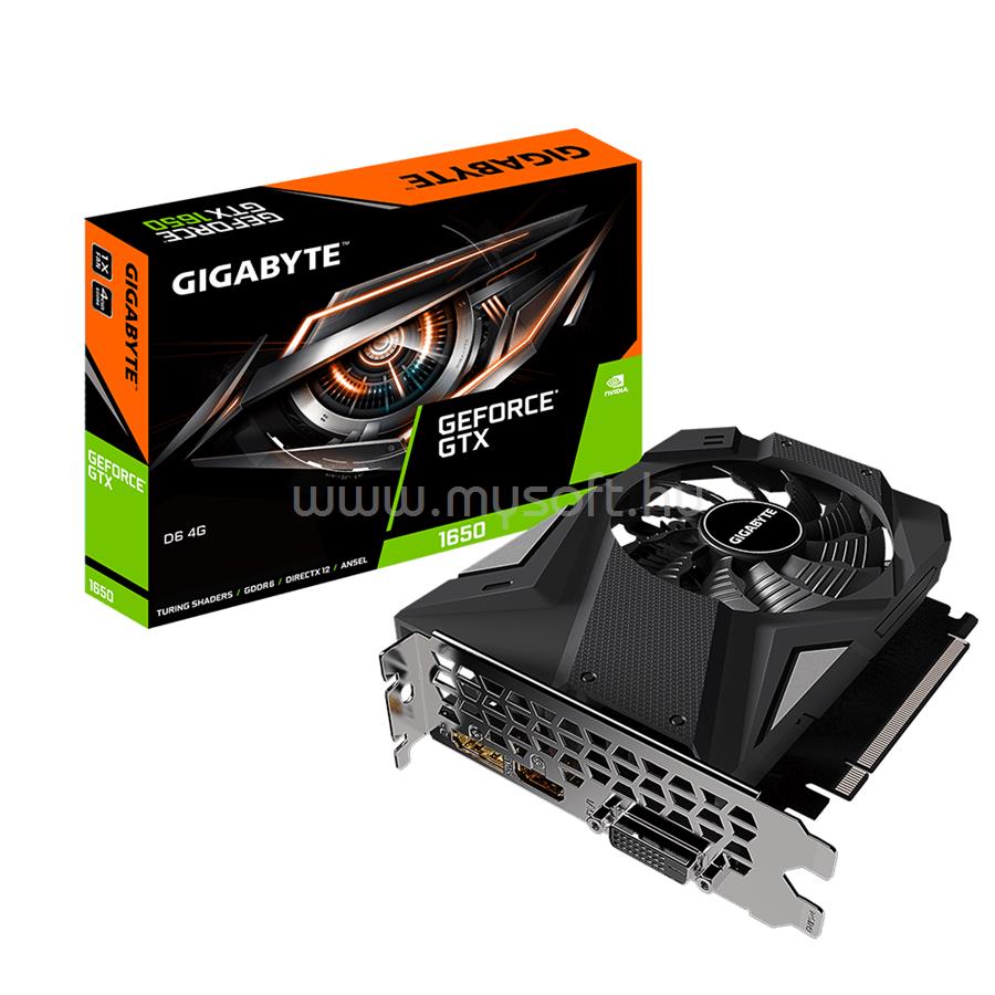 GIGABYTE Videokártya nVidia GTX 1650 4GB DDR6 OC