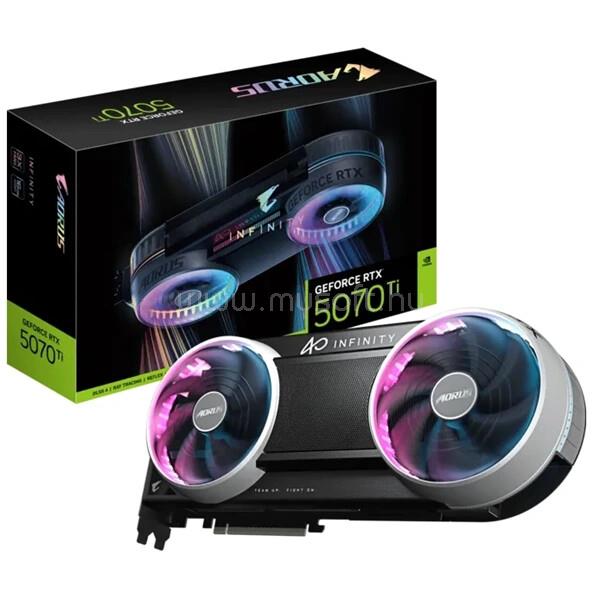 GIGABYTE Videokártya PCI-Ex16x nVIDIA RTX 5070 Ti 16GB DDR7 OC