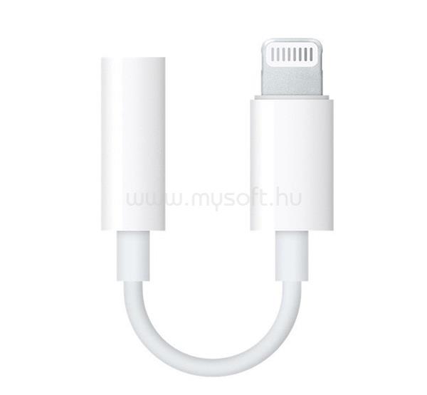 GIGAPACK iPhone 14 Plus / 14 Pro Max GIGAPACK Adapter kábel 3.5mm jack aljzat - lightning, MMX62ZM/A kompatibilis, FEHÉR