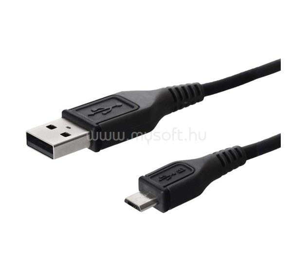 GIGAPACK GIGAPACK adatkábel USB - microUSB, 80cm, FEKETE