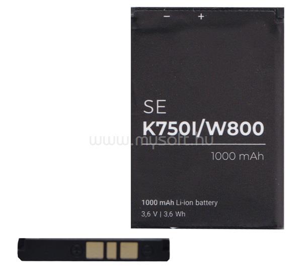 GIGAPACK Ericsson J110i / D750i / W800i GIGAPACK Akku 1000mAh LI-ION BST-37 kompatibilis