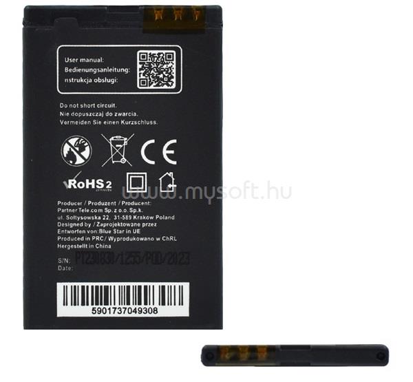 GIGAPACK Nokia 503 Asha / 515 Asha / 501 Asha GIGAPACK Akku 1000mAh LI-Polymer BL-4U kompatibilis