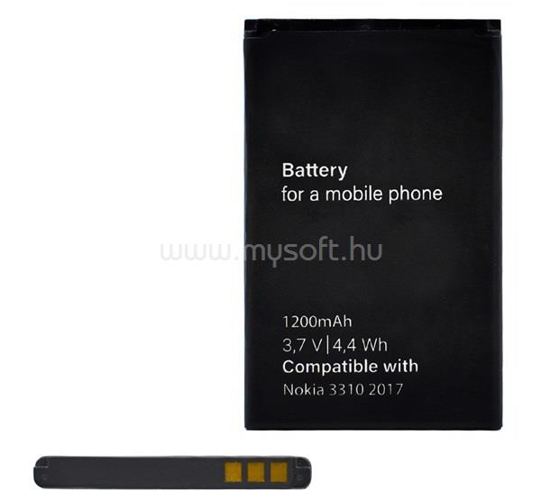 GIGAPACK Nokia 220 4G / 3310 (2017) / 230 GIGAPACK Akku 1200mAh LI-ION BL-4UL kompatibilis