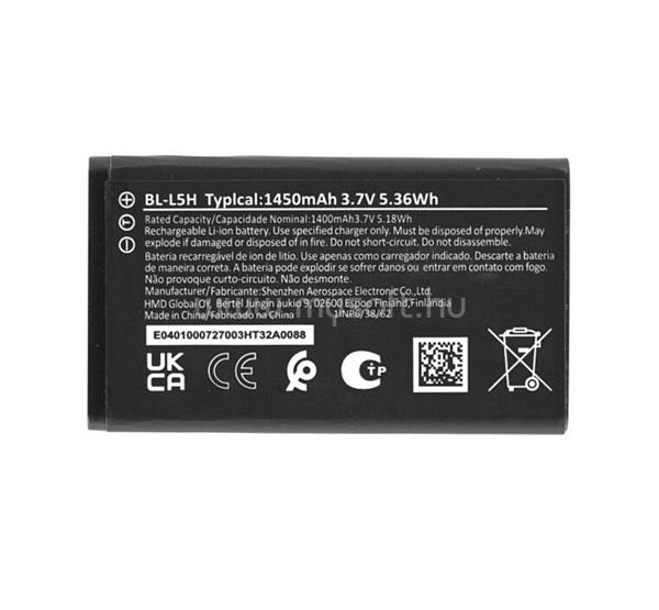 GIGAPACK Nokia 105 4G (2023) GIGAPACK Akku 1450mAh LI-ION BL-L5H kompatibilis