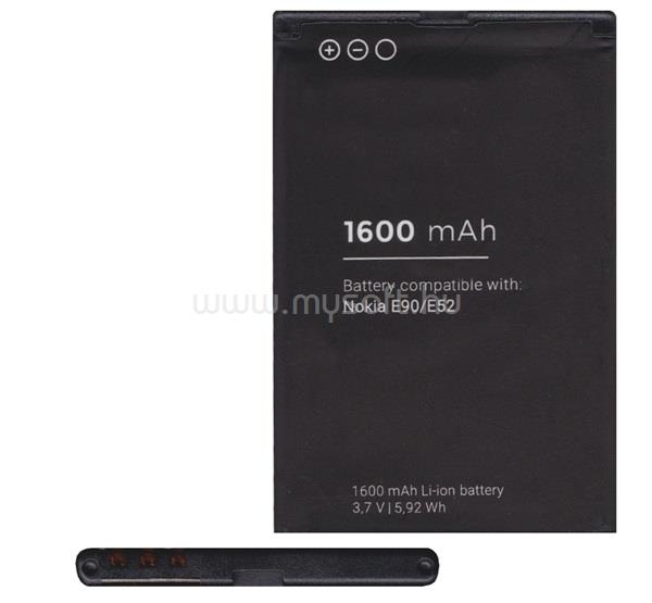 GIGAPACK Nokia E6-00 / 6760 Slide / E72 GIGAPACK Akku 1600mAh LI-ION BP-4L kompatibilis