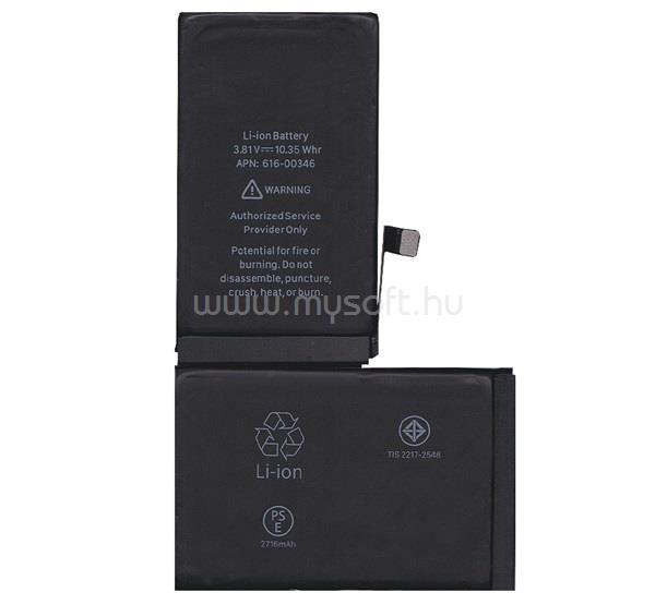 GIGAPACK iPhone X 5.8 GIGAPACK akku 2716mAh LI-ION 616-00346 kompatibilis