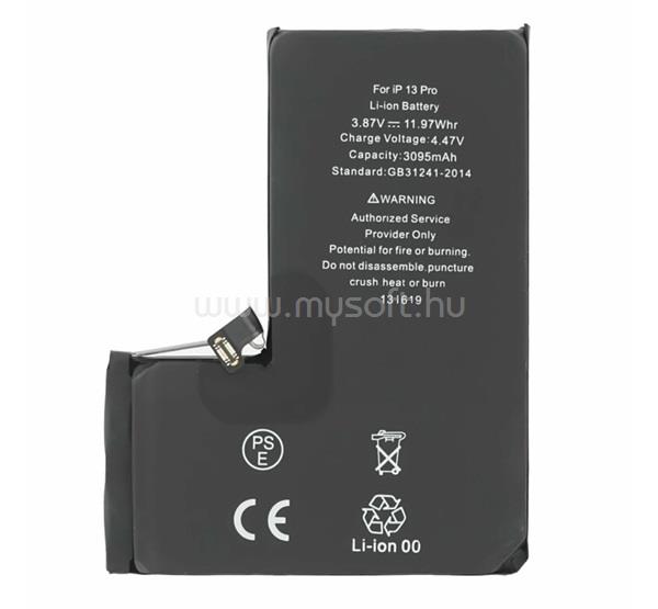 GIGAPACK iPhone 13 Pro GIGAPACK akku 3095mAh LI-ION Apple A2656 kompatibilis
