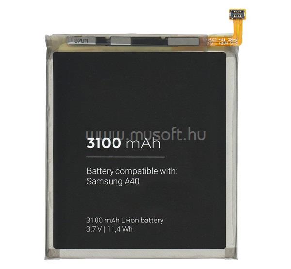 GIGAPACK Samsung A40 GIGAPACK akku 3100mAh LI-ION EB-BA405ABE/GH82-19582A kompatibilis