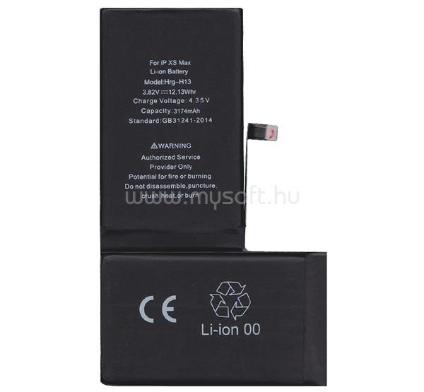GIGAPACK iPhone XS Max 6.5 GIGAPACK akku 3174mAh LI-ION 616-00527 kompatibilis