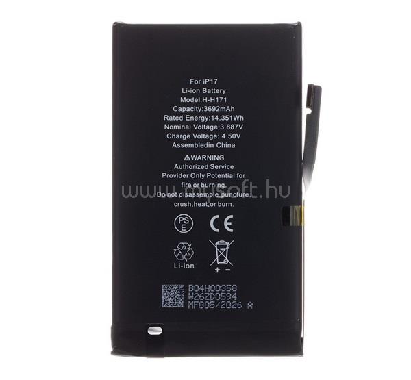GIGAPACK iPhone 17 GIGAPACK Akku 3692mAh LI-ION 661-56064 kompatibilis