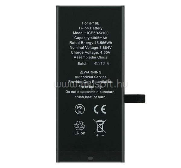 GIGAPACK iPhone 16e GIGAPACK Akku 4000mAh LI-ION 661-49432 kompatibilis