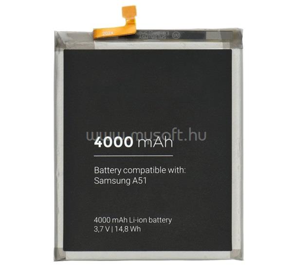 GIGAPACK Samsung A51 5G / A51 GIGAPACK Akku 4000mAh LI-ION EB-BA515ABY kompatibilis